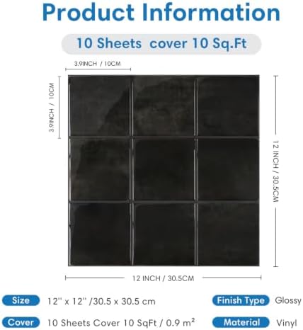 COMSTICKC Thicker 3D Peel and Stick Backsplash Tiles - Image 6