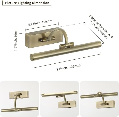 DESOOP Wireless Picture Lights Rechargeable Gallery Lighting Battery Picture - Image 7