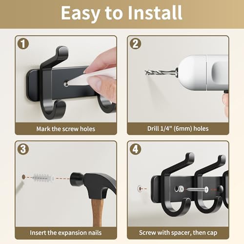 Coat Rack Wall Mount Heavy Duty, Wall Coat Hanger - Image 7