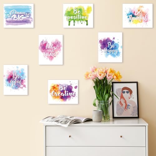 Outus Set of 9 Watercolor Inspirational Wall Art Prints - Image 6