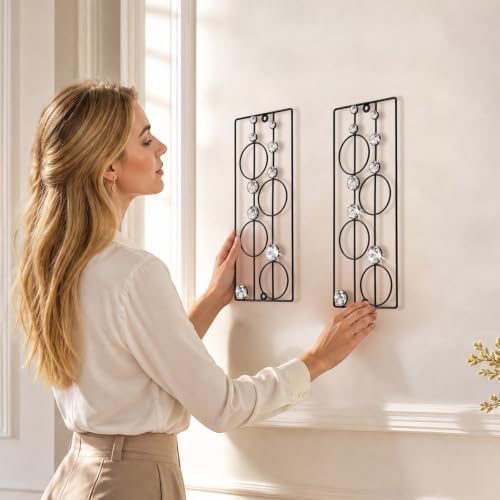 ZEXUIRU 2 Pcs Abstract Metal Art - Image 6