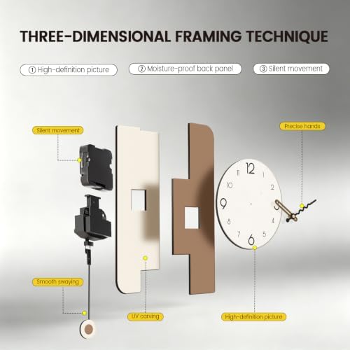 Modern Minimalist Pendulum Wall Clocks - Image 7