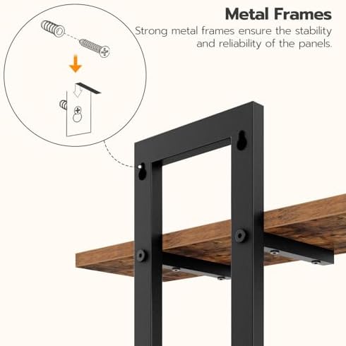 HOOBRO Floating Shelves for Wall, Wall Mounted Storage Shelves 2-Tier, Hanging - Image 6