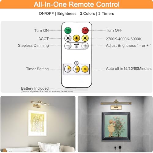 Tassuowell Wireless Picture Lights - Image 7