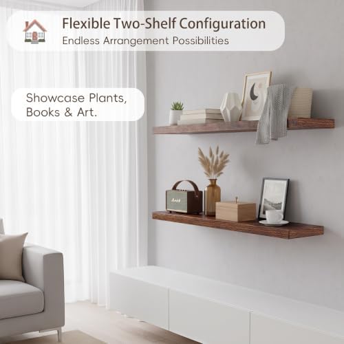 Lufia Floating Wall Shelves, MDF - Image 7