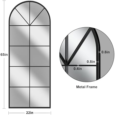 Prywot Arched Full Length Mirror - Image 7