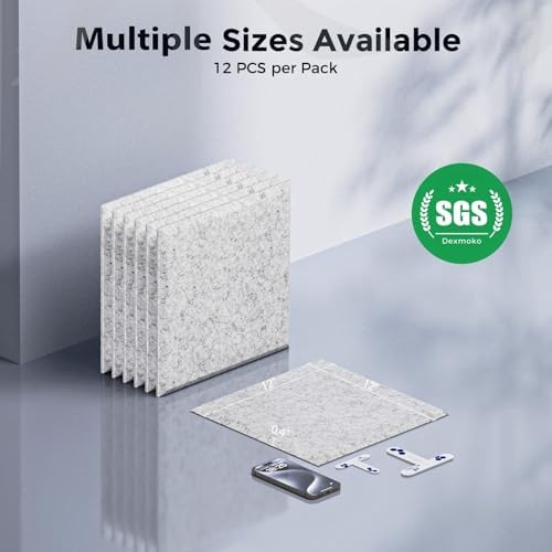 12 Pack Self-Adhesive Acoustic Panels, 2nd Generation Sound Absorbing Panel - Image 7