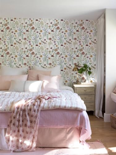 Orainege Peel and Stick Wallpaper Vintage Floral Wallpaper Self Adhesive - Image 7