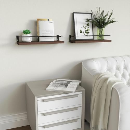 RICHER HOUSE Floating Shelves Bathroom, Small Wall Shelf Over Toilet 2 Set - Image 7