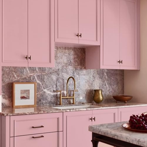 Pink Peel and Stick Wallpaper Self-Adhesive Contact Paper Not Ease Torn - Image 6