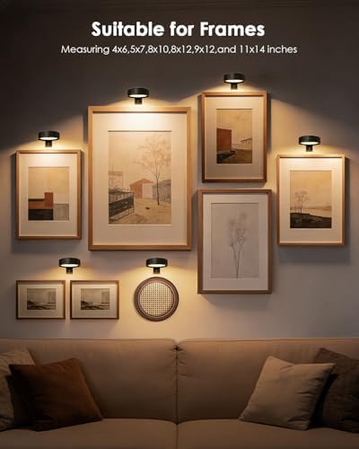 Picture Lights for Wall, Rechargeable Battery Magnetic Wall Lights - Image 7