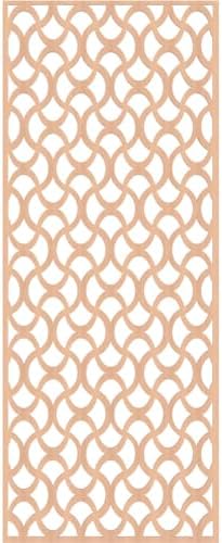 Resort Decorative Pierced Fretwork Wood Wall Panels, 31 3/8"W x 79 3/8"H x 1/4"T - Image 4