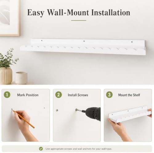 Extra Long White Scalloped Nursery Shelves - Image 6