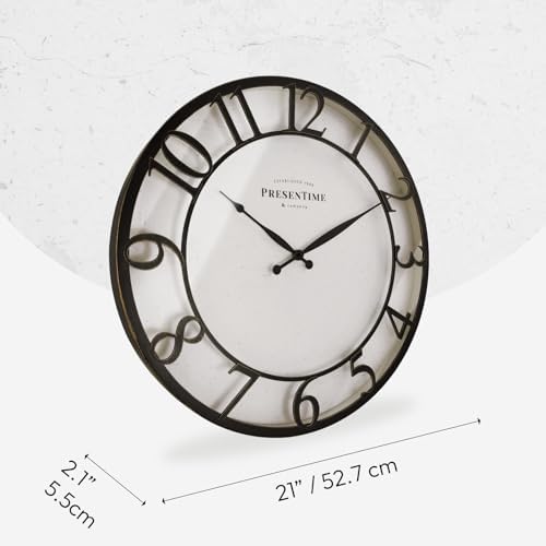 Presentime 21" Farmhouse Series Wall Clock - Image 7