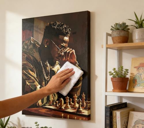 3Pcs Trendy Black Man Canvas Wall Art, Luxury African American Painting - Image 7