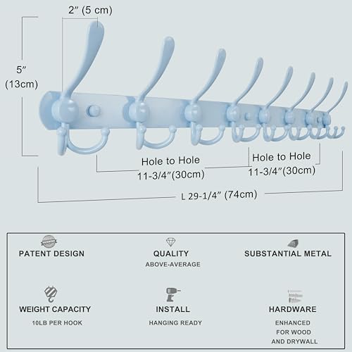 Dseap Coat Rack Wall Mount - Image 7
