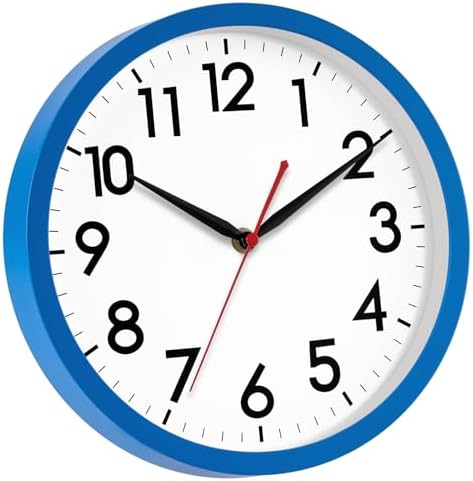 AKCISOT 10 Inch Wall Clock, Silent Battery Operated Analog Clock - Image 7