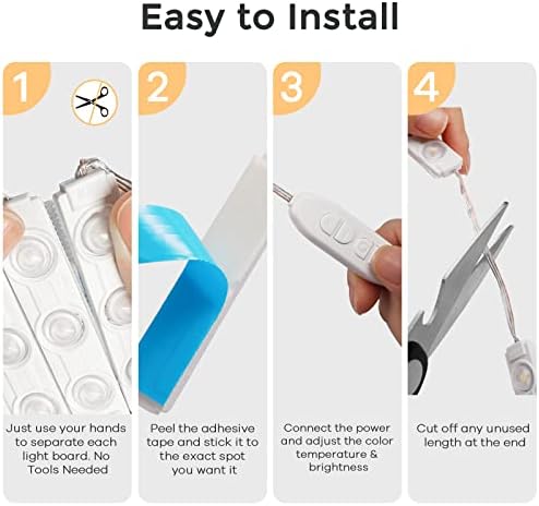 Consciot LED Vanity Lights for Mirror, Hollywood Style Dimmable Light Strip - Image 6