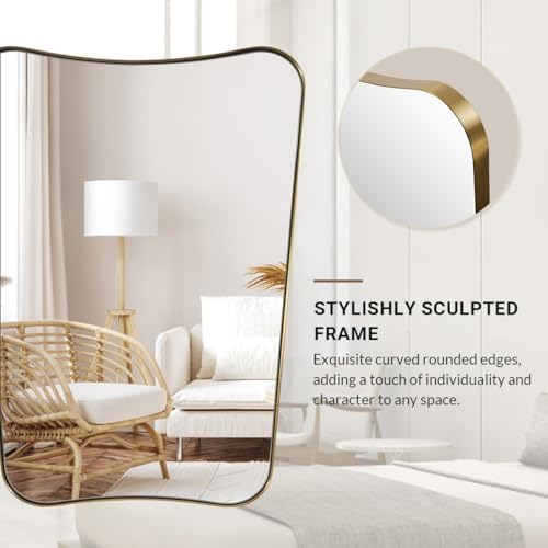 ANDY STAR Irregular 32"x40" Gold Mirrors - Image 7