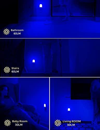 L LOHAS LED Blue Night Light Plug in - Image 7