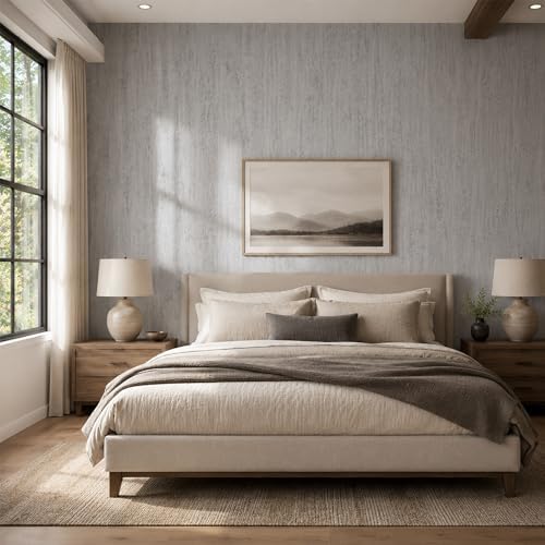 Gray Travertine Peel and Stick Wallpaper, 47.2 x 118 in - Image 7