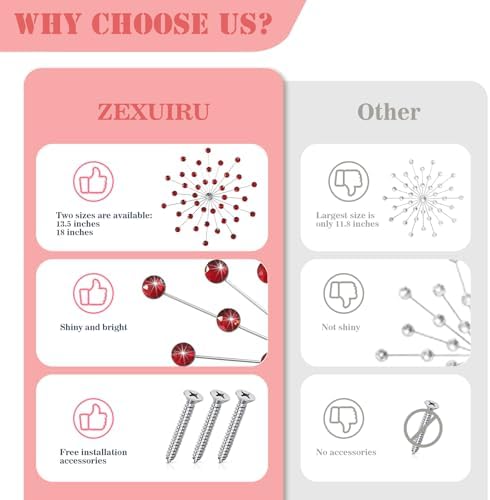 ZEXUIRU 3 Set Silver Starburst Wall Art - Image 6