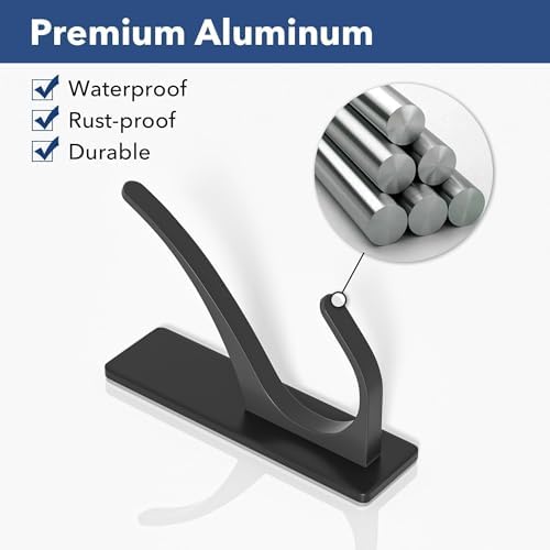 pickpiff Matt Black Self-Adhesive Hook, 13LB Hanger - Image 6