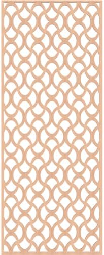 31 3/8"W x 79 3/8"H x 3/8"T Resort Decorative Fretwork Wood Wall Panels - Image 4
