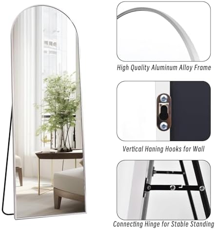 Dewfig Arched Full Length Mirror - Image 7