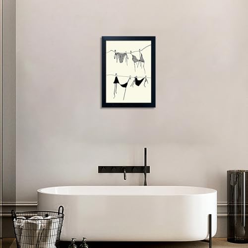 Fashion Girl Wall Art Bikini Hanging Poster Black And White Girl Room Decor - Image 7