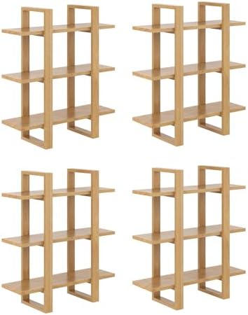 Nathan James Floating Wall Book Shelves, 3-Tier Display Shelf, Decorative - Image 7