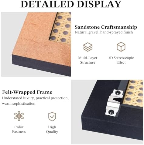 1PC Vertical Bamboo Weaving Wall Art, 47In x 8In - Image 6