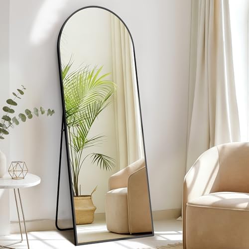 NEWBULIG Arched Full Length Floor Mirror 56"x15", Body Standing Mirror - Image 6