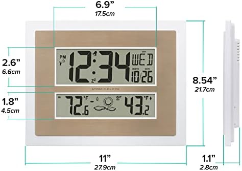 La Crosse Technology 512-14937-INT Atomic Digital Wall Clock - Image 7