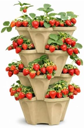 Large Vertical Planter Tower, 4 Tier Stackable Garden Planter, 28 Plant Sites - Image 7