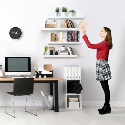 Sorbus Floating Shelves for Wall, Wood Wall Storage - Image 6