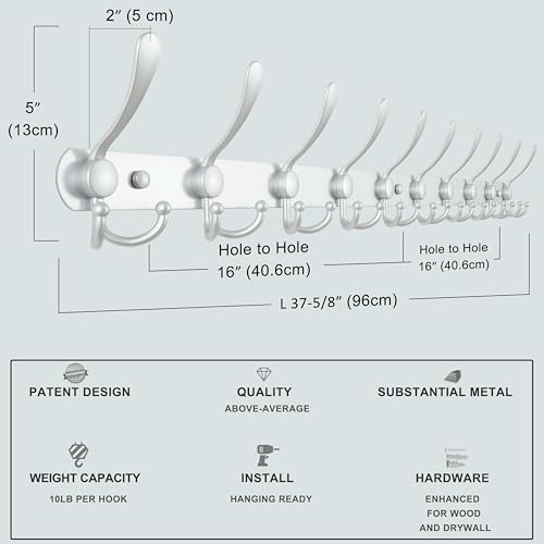 Dseap Coat Rack Wall Mount - Image 6