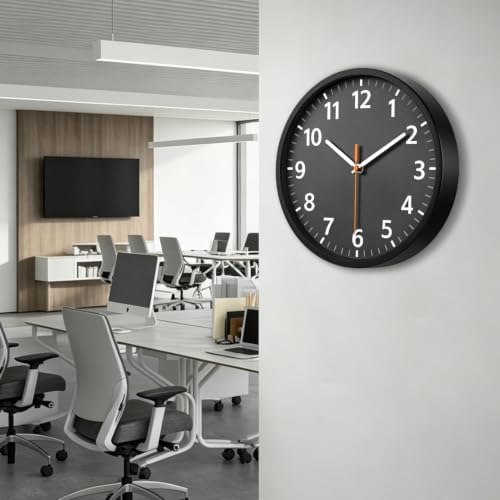 10" Modern Silent Wall Clock, Wall Clocks Battery Operated - Image 7