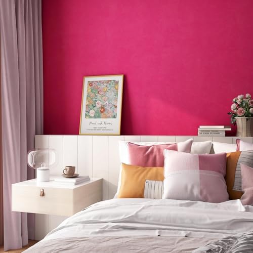 Stickyart Hot Pink Velvet Wallpaper Peel and Stick Soft Drawer Liner Paper Self - Image 6