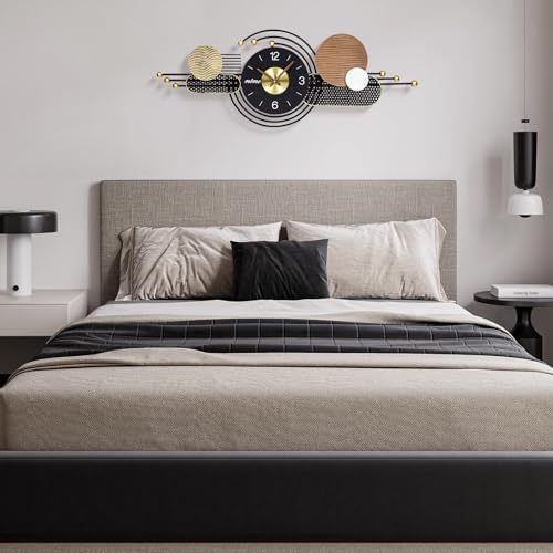 38x15 Inch Modern Decorative Wall Clock Battery Operated - Image 6