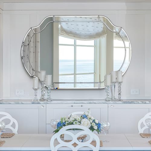 Large Mirror for Wall Decor, Beveled Bathroom Mmirror for Entryway, Dining Room - Image 6