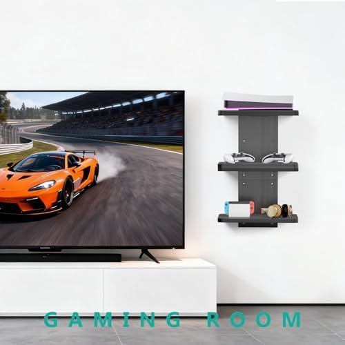 WALI Floating TV Projector Shelf, Holds Up to 22lbs, Cable Boxes, Game Consoles - Image 6