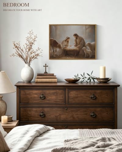 InSimSea Framed Canvas Wall Art The Nativity - Image 7