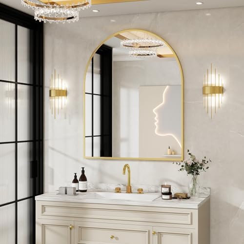 BEAUTYPEAK 32"x42" Arch Bathroom Wall Mirror - Image 6