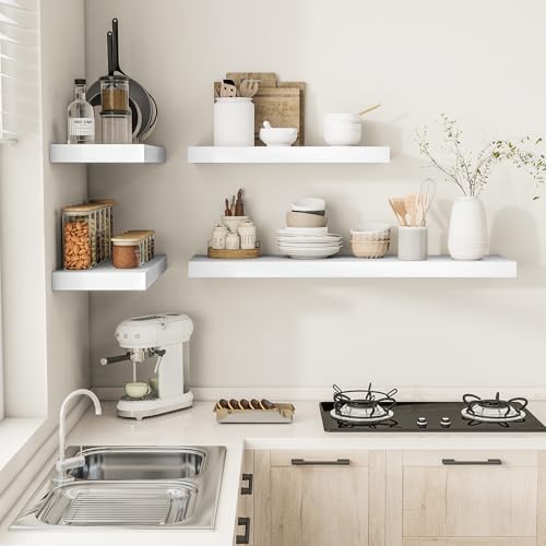 Vivelove 12" Deep Floating Shelves 24x12” Set of 2 - Image 6