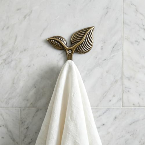 Heavy Duty Vintage Leaf Wall Hooks Set of 4 - Image 7