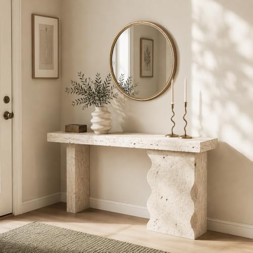 WallBeyond 28 Inch Gold Round Wall Mirror, Circle Mirror - Image 6