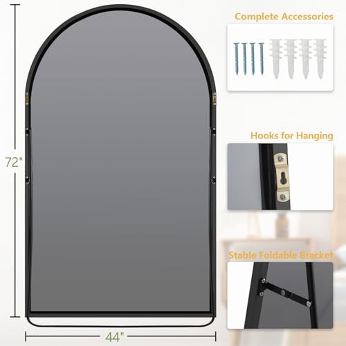MELOMOIR Arched Full Length Mirror, Large Full Body Mirror - Image 6