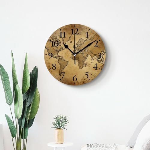 Round Analog Wall Clocks Non-Ticking Silent Clock Battery Operated Clcoks - Image 7