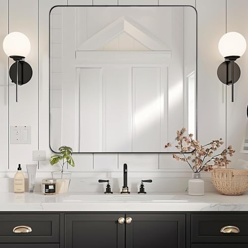 ANDY STAR Black Bathroom Mirrors - Image 6